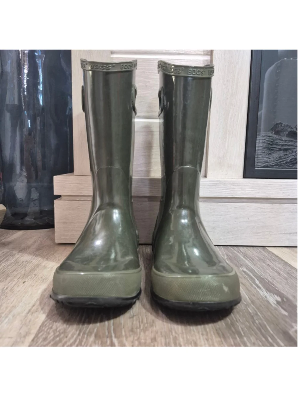 BOGS Rain Boots Green  Size 1